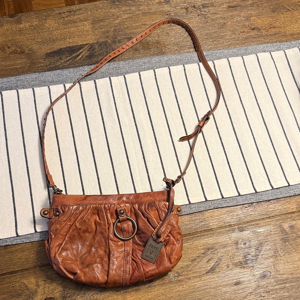 Frye Brown Leather Cross-body Shoulder Bag